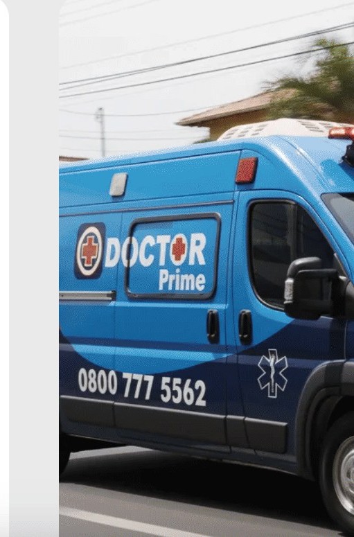 Ambulância Doctor Prime pronta para atendimento a domicílio
